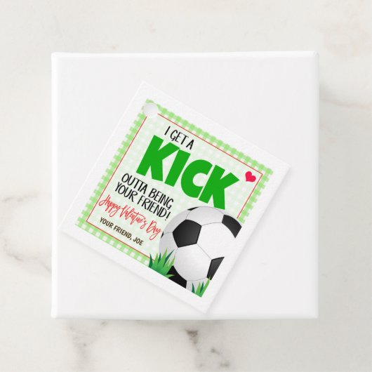 Voetbal Valentijn Gift Label (In situ)