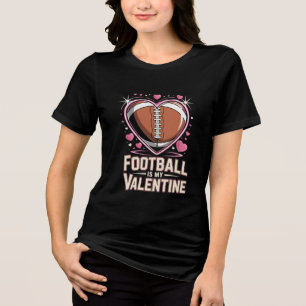 Voetbal Valentijnsdag T-shirt ontwerp