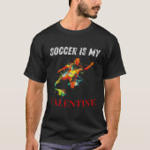 Voetbal Valentijnsdag Tshirt (Voorkant)