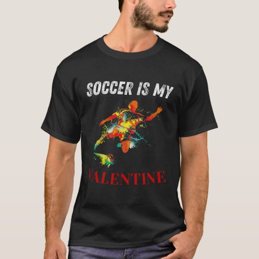 Voetbal Valentijnsdag Tshirt (Voorkant)