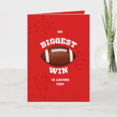 Voetbal Valentijnskaart Kaart (Voorkant)