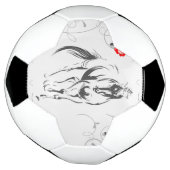 Voetbal van barokpaarden (Gedraaid)