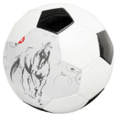 Voetbal van barokpaarden (Drie kwart)