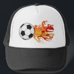 Voetbal van brand trucker pet<br><div class="desc">Voetbal Pet voor die avid speler,  teamcoach of grootste fan.</div>