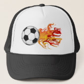 Voetbal van brand trucker pet (Voorkant)