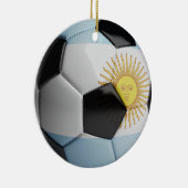 Voetbal van de Argentijnse vlag Keramisch Ornament (Rechts)