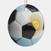 Voetbal van de Argentijnse vlag Keramisch Ornament (Links)