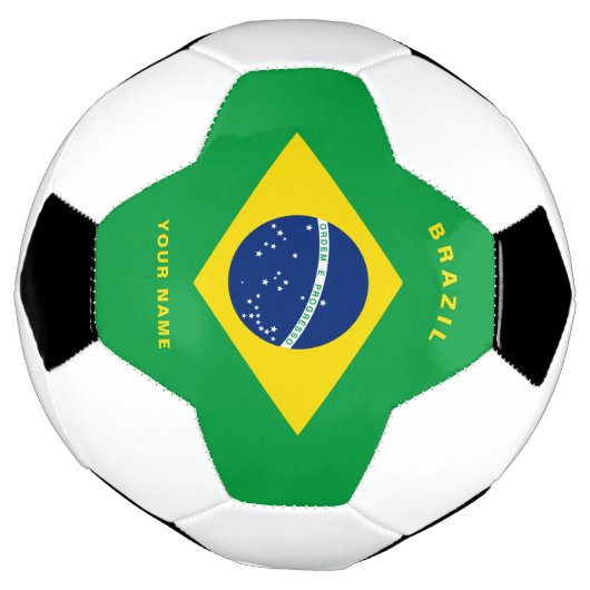 Voetbal van de Braziliaanse vlag (Gedraaid)