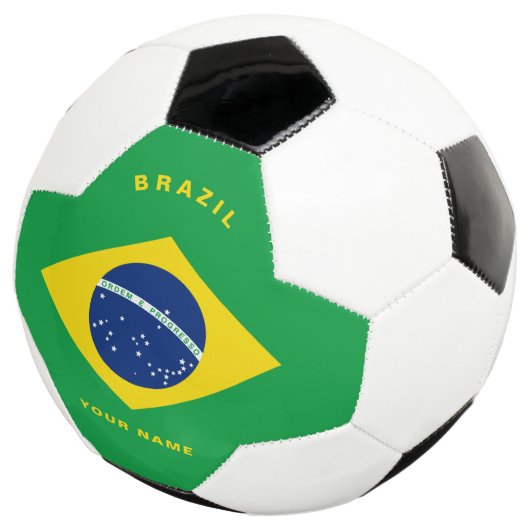 Voetbal van de Braziliaanse vlag (Drie kwart)