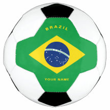Voetbal van de Braziliaanse vlag