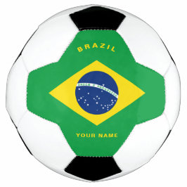 Voetbal van de Braziliaanse vlag