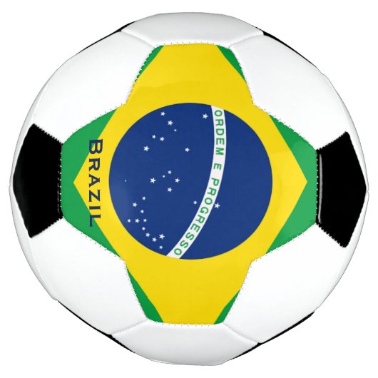 Voetbal van de Braziliaanse vlag (Gedraaid)