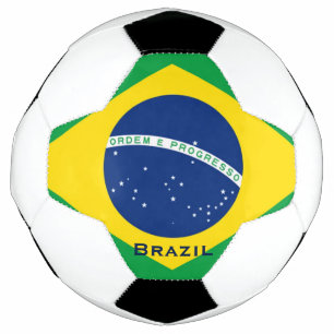 Voetbal van de Braziliaanse vlag
