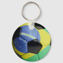 Voetbal van de Braziliaanse vlag