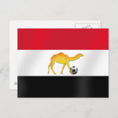 Voetbal van de Egyptische woestijnkameel Briefkaart (Voorkant / Achterkant)