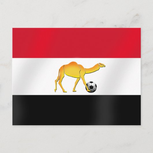 Voetbal van de Egyptische woestijnkameel Briefkaart (Voorkant)