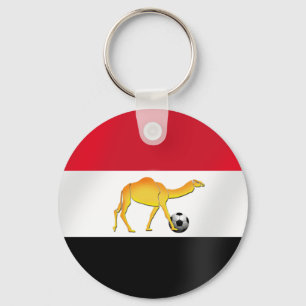 Voetbal van de Egyptische woestijnkameel Sleutelhanger