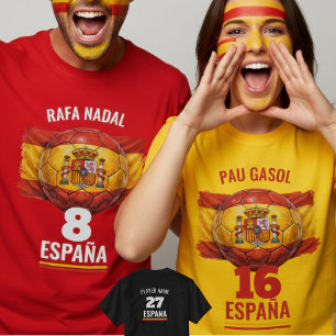 Voetbal van de Spaanse nationale voetbalploeg T-shirt