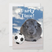 Voetbal van de zwarte witte parelhoes van de kinde kaart (Voorkant)