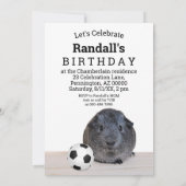 Voetbal van de zwarte witte parelhoes van de kinde kaart (Achterkant)