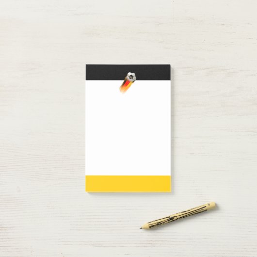 Voetbal van Duitsland op vlag Post-it® Notes (Op bureau)
