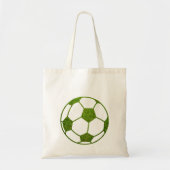 Voetbal van gras tote bag (Voorkant)