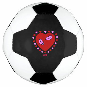 Voetbal van Lovely Heart Kisses