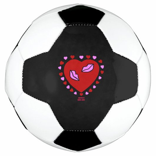 Voetbal van Lovely Heart Kisses (Voorkant)