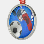 Voetbal VAN PANAMA Metalen Ornament (Links)