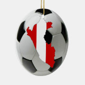 Voetbal van Peru-football Keramisch Ornament (Rechts)