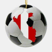 Voetbal van Peru-football Keramisch Ornament (Voorkant)