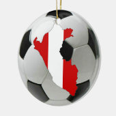 Voetbal van Peru-football Keramisch Ornament (Links)