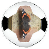 Voetbal van Red Admiral Butterfly (Gedraaid)