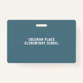 Voetbal Veld Football Coach Gym Klasse Hall Pass Badge (Achterkant)