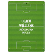 Voetbal veld Football Pitch gepersonaliseerd Klembord (Achterkant)