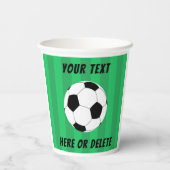 Voetbal Veldpoorten op maat Papieren Bekers (Achterkant)