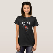 Voetbal Verf Splatter Kick Player-poorten T-shirt (Voorkant volledig)