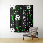 Voetbal Verjaardag Achtergrond Wandkleed (In situ)