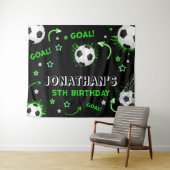Voetbal Verjaardag Achtergrond Wandkleed (In Situ (horizontaal))