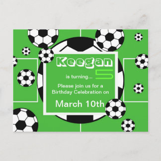 Voetbal Verjaardag Briefkaart