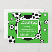 Voetbal Verjaardag Briefkaart (Voorkant / Achterkant)