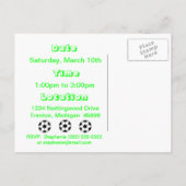 Voetbal Verjaardag Briefkaart (Achterkant)