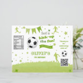 Voetbal Verjaardag Chip Bag Party Treats Loot Bag (Staand voorkant)