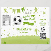 Voetbal Verjaardag Chip Bag Party Treats Loot Bag (Voorkant)