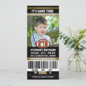 Voetbal Verjaardag Foto Sjabloon Kaart (Staand voorkant)