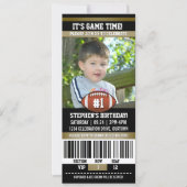 Voetbal Verjaardag Foto Sjabloon Kaart (Voorkant)