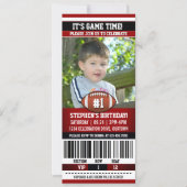 Voetbal Verjaardag Foto Sjabloon Kaart (Voorkant)