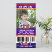 Voetbal Verjaardag Foto Sjabloon Kaart (Staand voorkant)