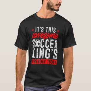 Voetbal Verjaardag Graphic Boys Mannen Kinder Voet T-shirt
