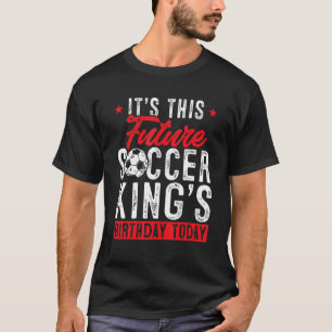 Voetbal Verjaardag Graphic Boys Mannen Kinder Voet T-shirt